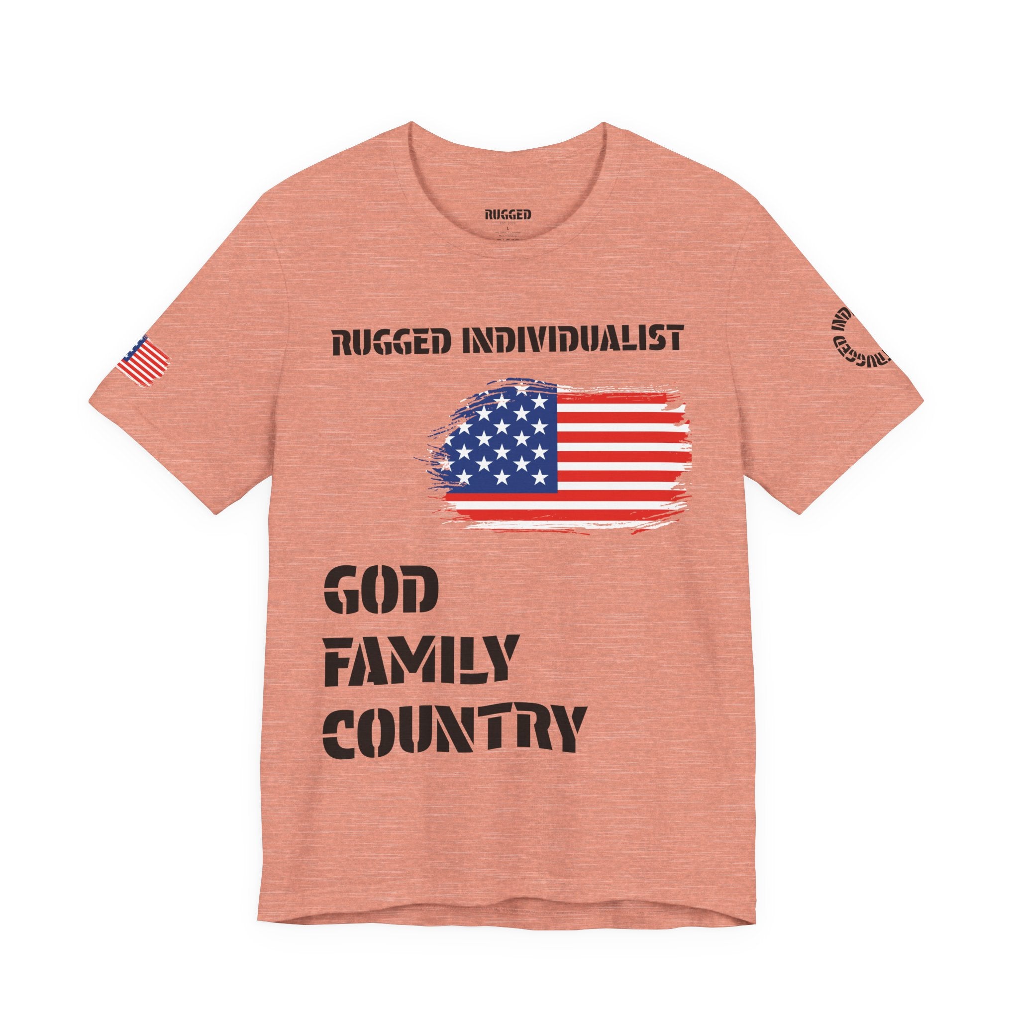 Rugged Individualist USA Tee | God, Family, Country