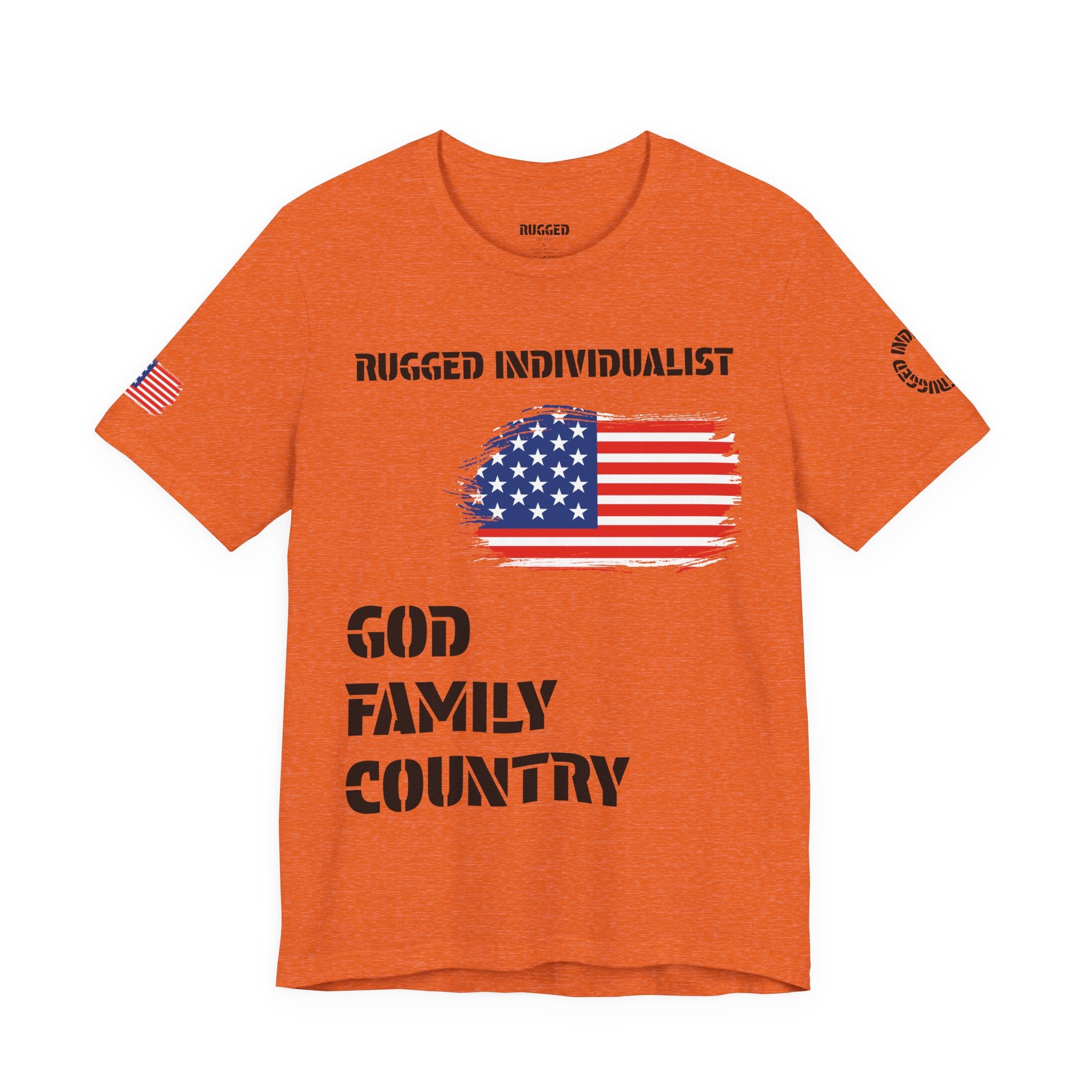 Rugged Individualist USA Tee | God, Family, Country